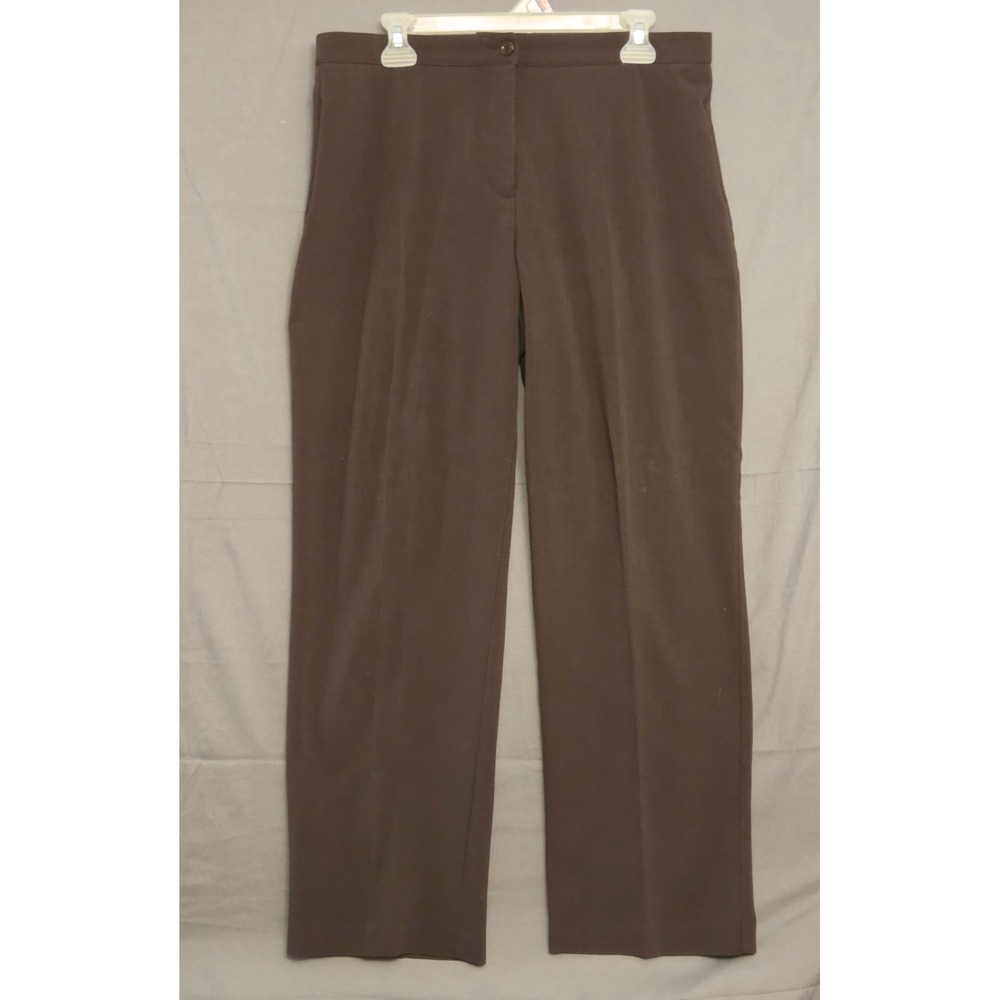 Counterparts Straight Leg‎ Dress Pants Women's Size 14P Brown